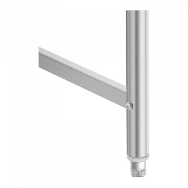 Stół ze stali nierdzewnej - 150 x 70 cm - rant - udźwig 93 kg - Royal Catering ROYAL CATERING 10012644 RCAT-150/70-SPS