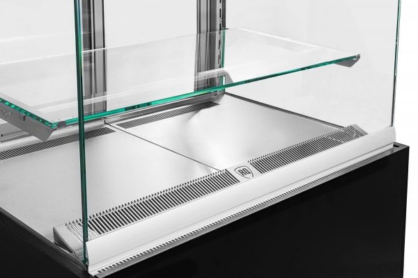 WITRYNA CUKIERNICZA NEUTRALNA DOLCE VISIONE BREVE NEUTRO PREMIUM 900 | WNĘTRZE ZE STALI NIERDZEWNEJ | WERSJA OBNIŻONA | 900X690X1110+/-10 MM