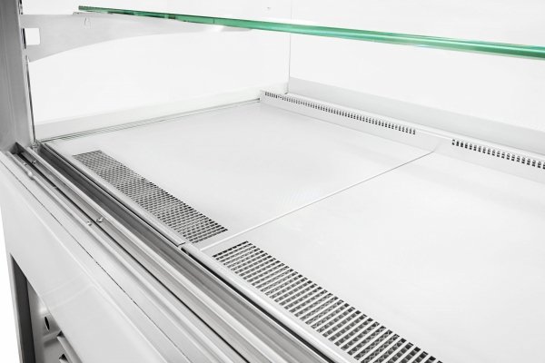Witryna cukiernicza neutralna Dolce Visione Neutro Premium 900 | wnętrze ze stali nierdzewnej | 900x690x1300 mm