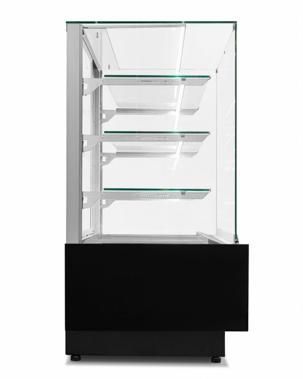 Witryna cukiernicza neutralna Dolce Visione Neutro Premium 900 | wnętrze ze stali nierdzewnej | 900x690x1300 mm