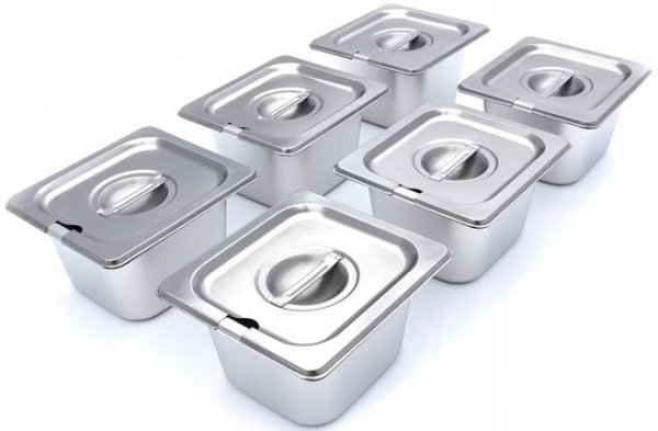 Topielnik do Czekolady - 6 x 1/6 GN 10 cm MAXIMA 09374053 8719632127468