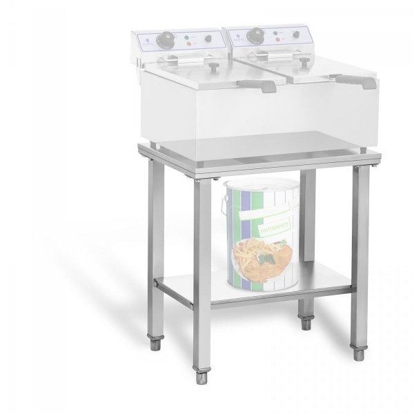 Podstawa pod frytownicę - 150kg - 62 x 42 cm - stal nierdzewna ROYAL CATERING 10010408 RCSF-15D