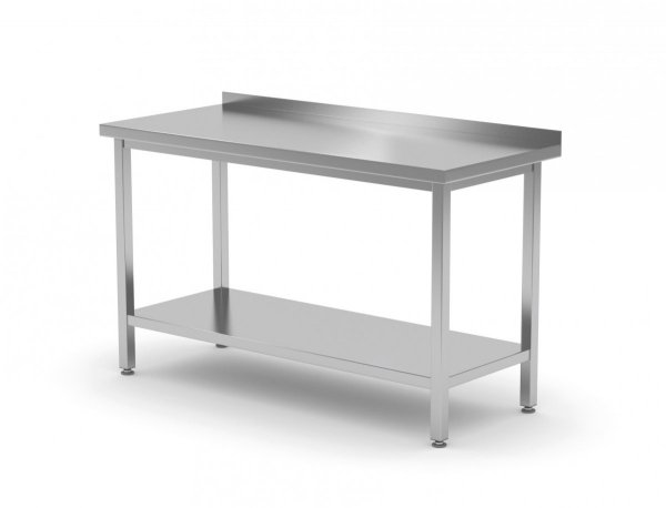Stół przyścienny z półką 1300 x 600 x 850 mm POLGAST 103136 103136