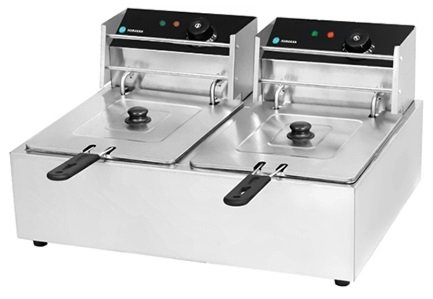 Frytownica Gastronomiczna Podwójna 2x 6L 5kW 230V Frytkownica 12L HKN-FR66L
