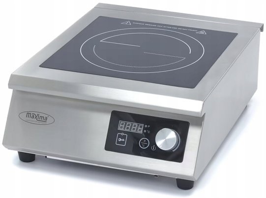Profesjonalna Kuchenka Indukcyjna 5kW 400V płyta grzejna MAXIMA 09371010 8719632126447