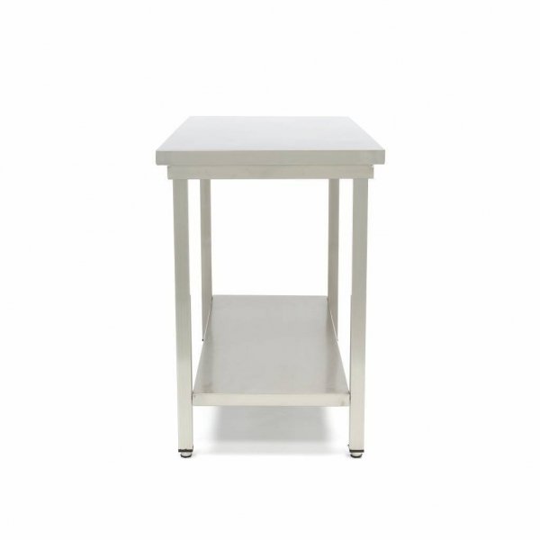 Stół gastronomiczny roboczy ze stali nierdzewnej z półką 60 x 70 cm Maxima