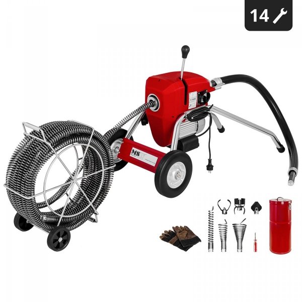 Przepychacz do rur - 1100 W - 700 obr./min - Ø 32 mm 10060360