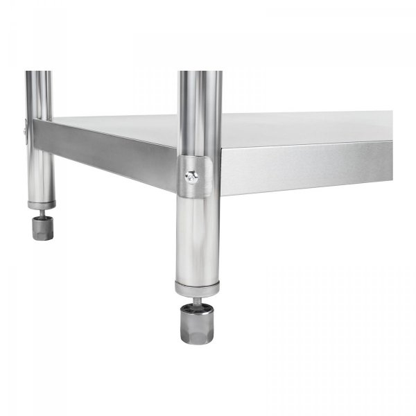 Stół roboczy - stal nierdzewna - 100 x 60 cm - 114 kg - rant ROYAL CATERING 10011595 RCWT-100X60SB