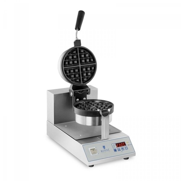 Gofrownica - LED - 1300 W - obrotowa ROYAL CATERING 10010338 RCWM-1300-RE