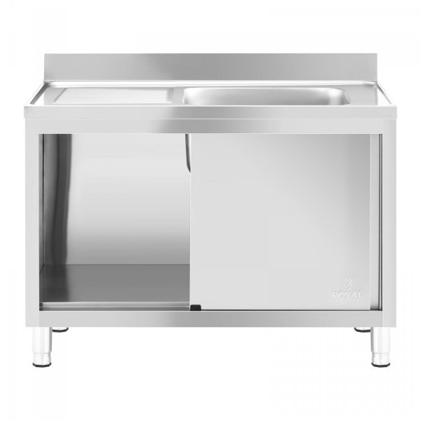 Szafka ze zlewem - 1 komora 500 x 400 x 260 mm ROYAL CATERING 10012140 RC-IKS07