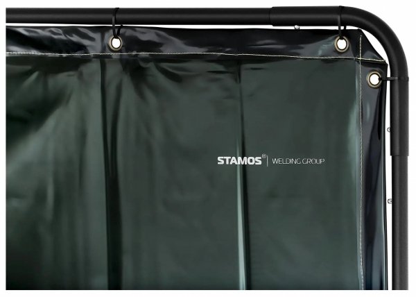 Ekran spawalniczy - z ramą - 174 x 174 cm STAMOS 10021110  SWS05