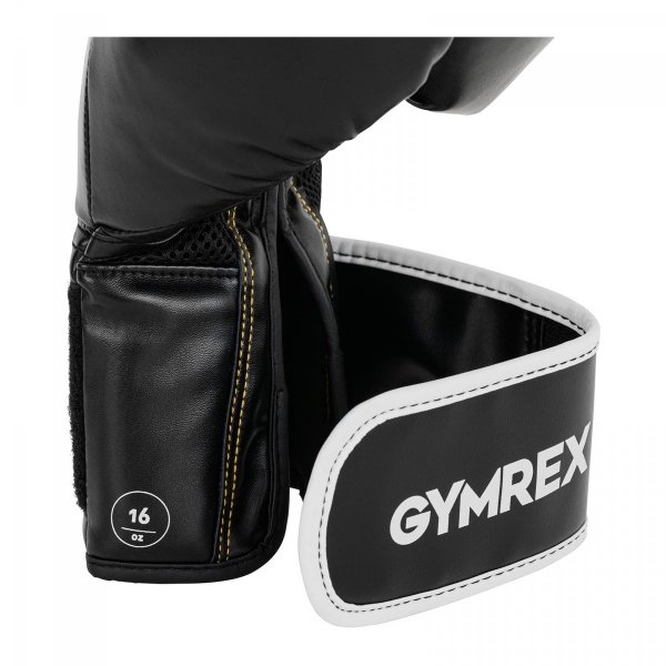 Rękawice bokserskie - 16 oz - czarne GYMREX 10230070 GR-BG 16B