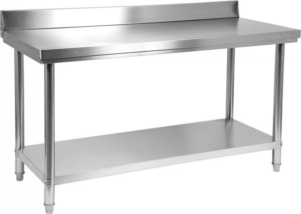 STÓŁ PRZYŚCIENNY Z PÓŁKĄ SKŁADANY 1500×600×H850+100 mm YATO YG-09024 YG-09024