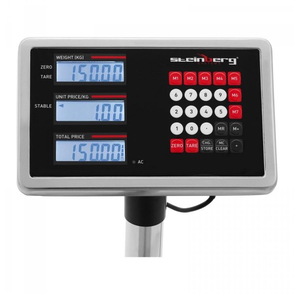 Waga platformowa 150kg/0,01kg STEINBERG 10031202 SBS-PF-150/5S