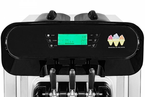 Maszyna do lodów włoskich | automat do lodów soft | 2 smaki + mix | nocne chłodzenie | wolnostojąca | 2x5,8l | RQX208CR