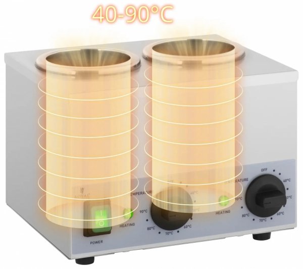 Podgrzewacz do sosów - 2 x 1 l - dolny panel sterowania - Royal Catering 10012709 RCSW-16