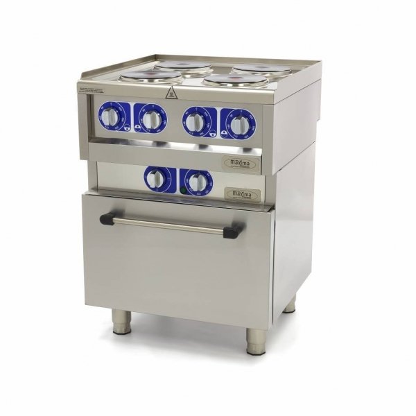 4 płyty elektryczne Maxima 600 z piekarnikiem 60 x 60 cm MAXIMA 09391540  8719632123217