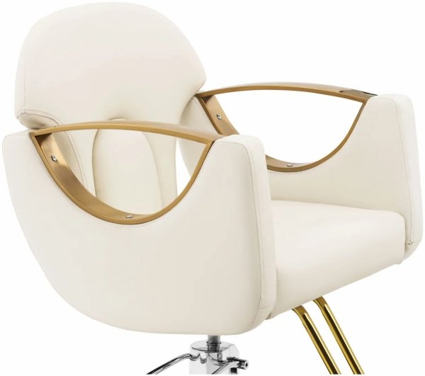 Fotel fryzjerski z podnóżkiem - 55 - 65 cm - 180 kg - kremowy PHYSA PHYSA BARTON CREAM 10040751 4062859235718