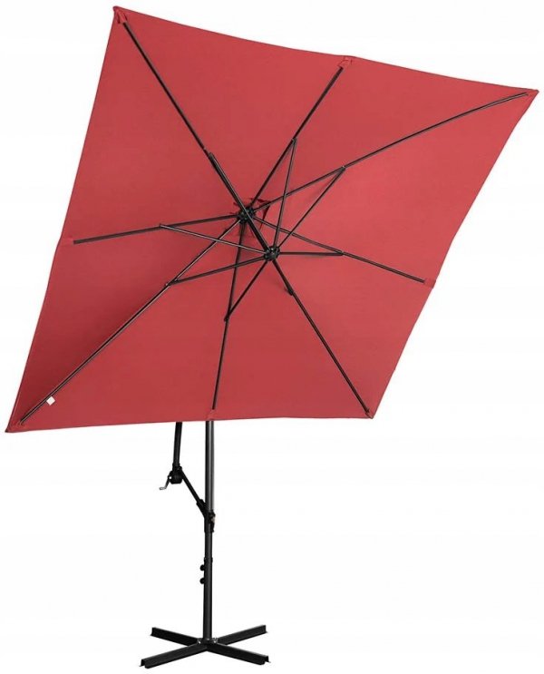 Parasol ogrodowy wiszący 250x250cm UNIPRODO 10250554 UNI_UMBRELLA_SQ250BO_N