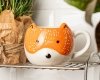 Kubek ceramiczny Uszaty Lisek