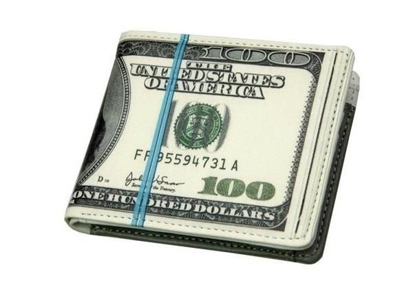 Dolarowy portfel - plik banknotów