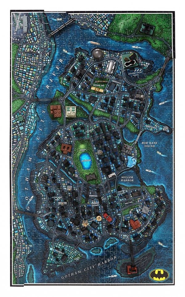 Batman - Puzzle 4D Gotham City 1550 el.