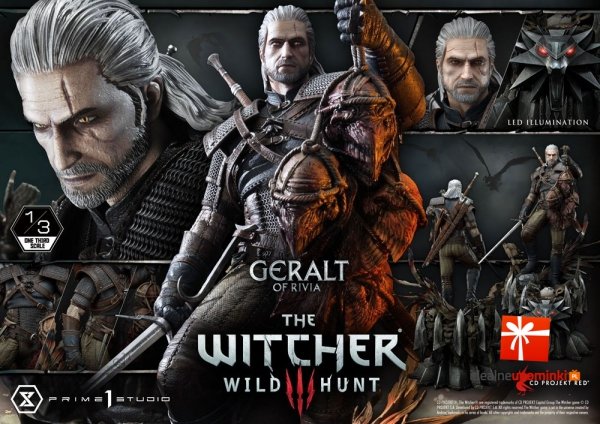 Wiedźmin - Figurka Geralt z Rivii 88 cm Statue 1/8