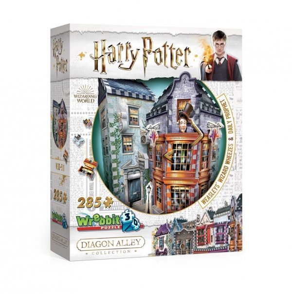 Harry Potter - Puzzle 3D Magiczne dowcipy Weasleyów i Prorok Codzienny 285 el. 