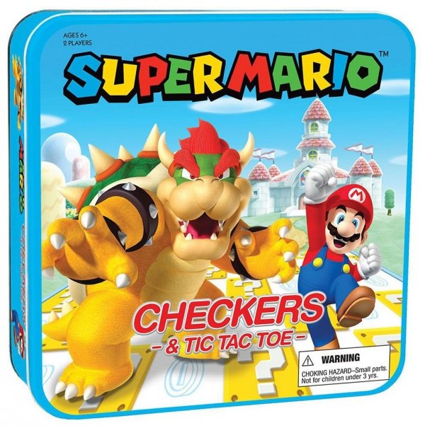 Super Mario - Gra planszowa Warcaby oraz kółko i krzyżyk