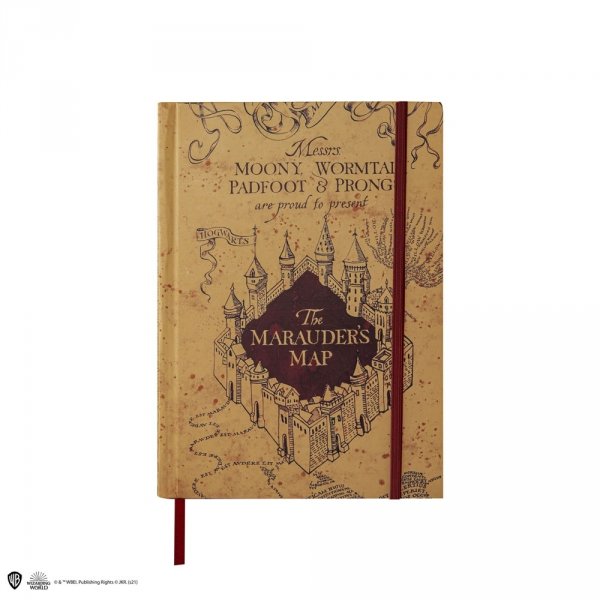 Harry Potter - Zeszyt A5 Mapa Huncwotów z małą mapą mini replika