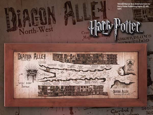 Harry Potter - mapa ulicy Pokątnej