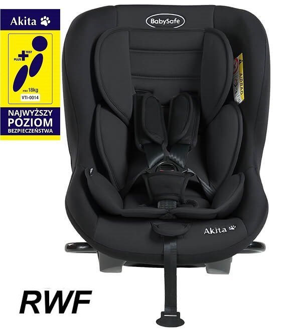 BabySafe Akita  fotelik 0-18 kg tyłem do kierunku jazdy RWF z Plus Testem