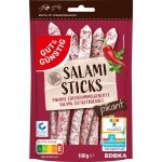 GG Dojrzewające Salami Pikantne Kabanosy Paluszki 100g z 194g mięsa