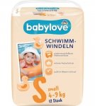 Babylove Pieluszki do pływania na Basen S 4-9kg 12szt