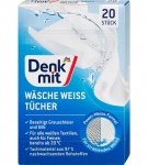 DenkMit Chusteczki do prania Białego Wybielające 20szt z Niemiec