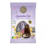 OP Wielkanocne Czekoladowe Jajka z Alkoholem Amaretto Ciemna Czekolada 150g
