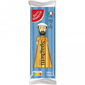 Włoski makaron Spaghetti z semoliny 100% pszenica Durum 500g