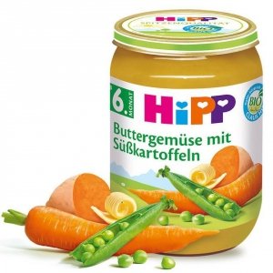 Hipp Bio Warzywa z Masłem i Batatami 6m 190g