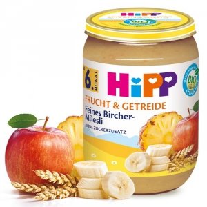 Hipp Bio Musli Zboża Ananas Banan Jabłko 6m 190g