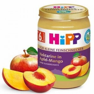HIPP BIO Deser Nektarynka Jabłko Mango 190g 6m