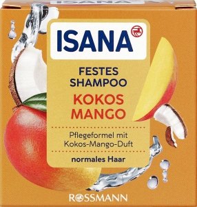 Isana Szampon do Włosów w Kostce Kokos i Mango 65g Niemcy
