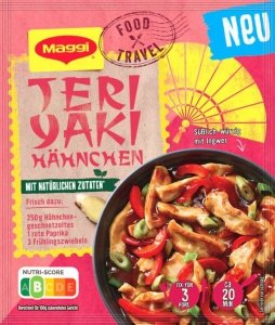 Maggi Food Travel TeriYaki z kurczakiem na Patelni 43g 3 Porcje