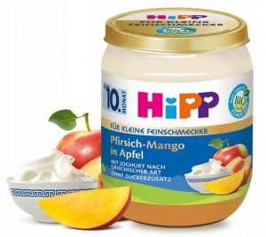 HIPP BIO Jogurt Grecki Brzoskwinie Mango Jabłko 10m