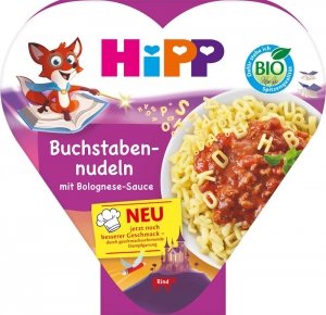 Hipp Bio Obiadek Dzieci Makaron ABC Sos Bolognese tacce 12m 250g