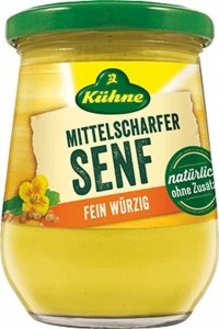 Kuhne Klasyczna Wegańska Musztarda Kremowa Średnio Ostra 250g
