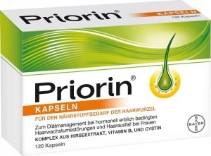 Priorin Kapsułki na Porost Wzrost Włosów 120 szt z Niemiec Zaburzenia