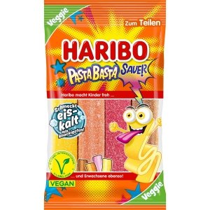 Haribo żelki makaron Pasta Basta Sauer Kwaśne 160 Wegańskie Niemcy