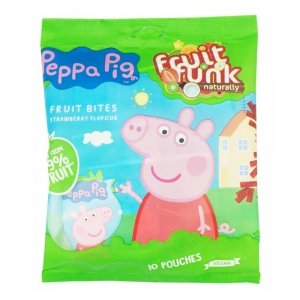 Fruit Funk Przekąska Owocowa Zdrowe Żelki Truskawkowe Świnka Peppa 100g Niemcy