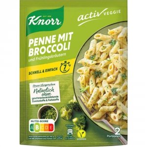 Knorr Penne mit Broccoli Gotowe Danie Makaron Penne brokułami z Niemiec 2 porcje