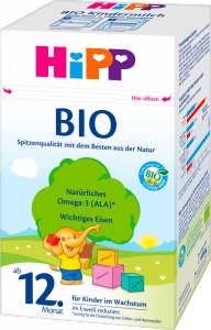 HiPP BIO Mleko nastepne dziecka od 12 miesiąca 600g